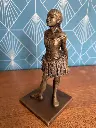 Bronze d'après Degas; " La petite danseuse de 14 ans" Très belle patine brun sur socle.