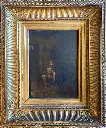 Huile sur panneau XVIIIème siècle, école Française. " Le vannier" , œuvre signée mais illisible. Cadre d'origine et d'époque en bois et stuc doré.
Dimension hors tout 43x36 et 25x18 pour la peinture. Très élégant et taille idéale. Une merveille.                                                                                      Oil on panel, 18th century, French school. "The basket maker", signed but illegible. Original period frame in wood and gilded stucco. Overall dimensions 43x36 and 25x18 for the painting. Very elegant and ideal size. A marvel.